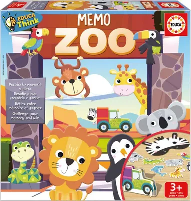 Produktbild von Educa Memo Zoo Lernspiel Mehrfarbig Mehrfarbig One Size