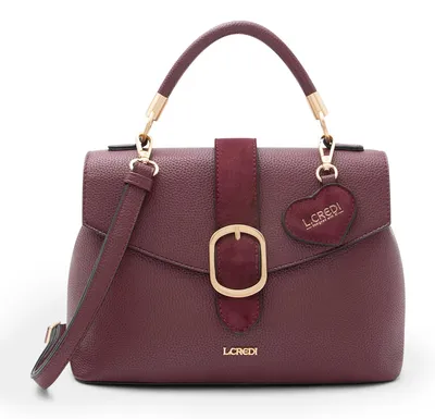 Produktbild von L.CREDI Umhängetasche Handtasche Solenn.ai Handbag Cherry Shade weinrot