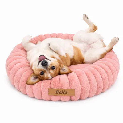 Obrázok produktu pre Dogeste Donut pelech pre psa 60 cm okrúhly, mäkký a hebký, prateľný, s protišmykovým dnom