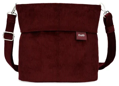 Produktbild von zwei Mademoiselle M8 - Schultertasche 25 cm (cord-bordeaux)