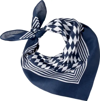 Tobeni 548 Bandana Nickituch in 100 Baumwolle für Damen und Herren Raute Marine