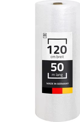 Produktbild von LOGIC PACK 1x  Luftpolsterfolie 50my Noppenfolie Verpackungsmaterial 120 cm x 50 m
