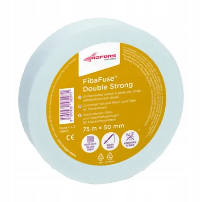 Produktbild von FibaFuse Double Strong 75m x 50mm Klebeband für Gipskartonplatten Trockenbau