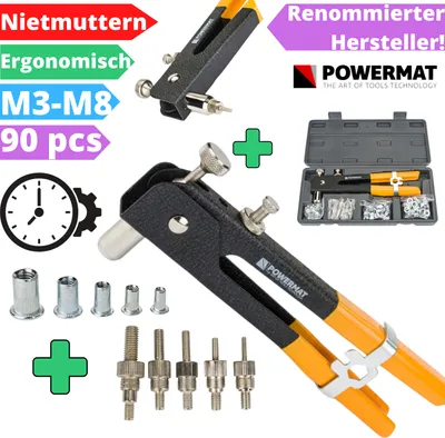 Obrázek produktu pro POWERMAT PM-NIR-86SU Nýtovací kleště pro matice M3-M8