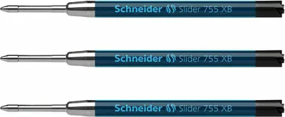Produktbild von Schneider Slider Kugelschreiber Mine XB 3er-Set schwarz