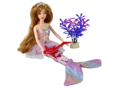 Produktbild von LEAN Toys 13904 Emily Meerjungfrauenpuppe mit Zubehör, rosa
