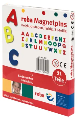 Obrázek produktu pro roba 0022, Magnet na tabuli, Vícebarevný, Dřevo, CE, 325 mm, 205 mm