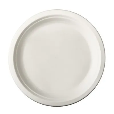 Produktbild von Teller, Zuckerrohr "pure" ungeteilt Ø 23 cm · 2 cm weiss