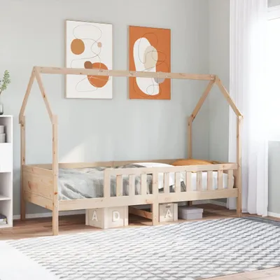 Obrázek produktu pro Maison Exclusive – dětská postýlka ve tvaru domečku 90 x 190 cm, masivní borovice