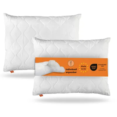 Produktbild von Kopfkissen, 70 x 90 cm, 2er Set, Polster, 100% Mikrofaser, für Allergiker geeignet, sleepling Komfort 100