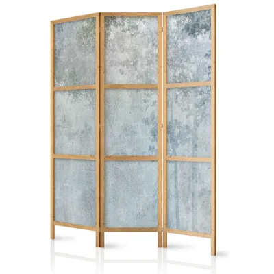 Image de Paravent Arbres 135 x 171 cm 3 panneaux simple face élégant brise-vue séparateur de pièce cloison séparateur d'espace bois motif décoratif bureau à domicile botanique nature rétro forêt b-A-0743-bh-b