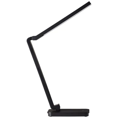 Produktbild von BRILLIANT schwarze LED Tischleuchte TORI | Funktionale Schreibtischlampe in weiß mit Touchschalter | 5W 260 Lumen 5000 Kelvin | Kunststoff