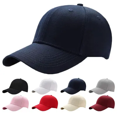 Produktbild von Baseballkappe Uni 100% Baumwolle verstellbar Einheitsgröße Navy Sonnenmütze