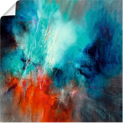 Produktbild von ARTland Poster Frühling im Eistobel II Größe: 100x100 cm
