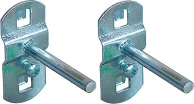 Produktbild von Werkzeughalter gerade 50 mm für Lochwand, 2 Stück