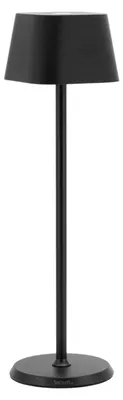 LED-Tischleuchte mit Dimmer, kabellos, Aluminium, schwarz