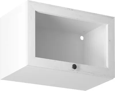 Produktbild von Küchenglasschrank 60 cm küchemöbel küche, Provence G60KSN Weiß/Matt