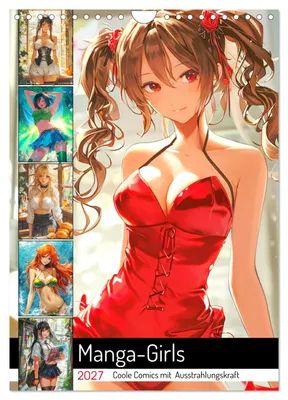 Produktbild von Manga-Girls. Coole Comics mit Ausstrahlungskraft (Wandkalender 2027 DIN A4 hoch), CALVENDO Monatskalender