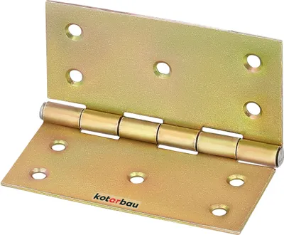 Produktbild von KOTARBAU® Dveřní závěsy 100 mm x 100 mm válcované žlutě pozinkované úhlové závěsy Nábytkový závěs Dveřní závěs Závěs na skříňku 2 křídla Závěsy na rakev Závěsy na skříňku