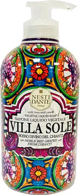 Produktbild von Nesti Dante Villa Sole tekuté mýdlo Pflanzliche Flüssigseife Rosso Divino del Chianti 500 ml
