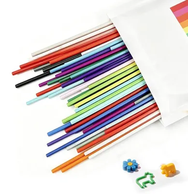 Zdjęcie produktu dla Zestaw filamentów do drukarki 3D, 320 sztuk, 30 kolorów, średnica 2,5 mm