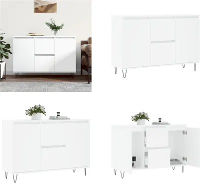 Produktbild von vidaXL Sideboard Weiß 104x35x70 cm Holzwerkstoff - Sideboard - Sideboards - Kommode - Buffet