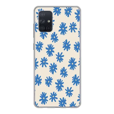Produktbild von MuchoWow® Handyhülle Schutzhülle Hülle für Samsung Galaxy A51 5G Blume - Muster - Minimalismus Silikon Softcase Handy Hülle - Abbildung