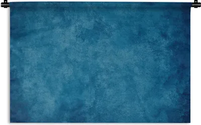 Produktbild von MuchoWow® Wandteppich Wandbehang Beton - Blau - Vintage - Strukturiert - Industriell 150x100 cm Tapisserie Dekoration Wandtuch - Waschbar - Tapisserien - Wand-Decke