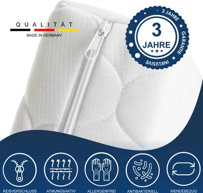 Produktbild von Ersatz Matratzenbezug Doppeltuch versteppt 90 x 200 cm