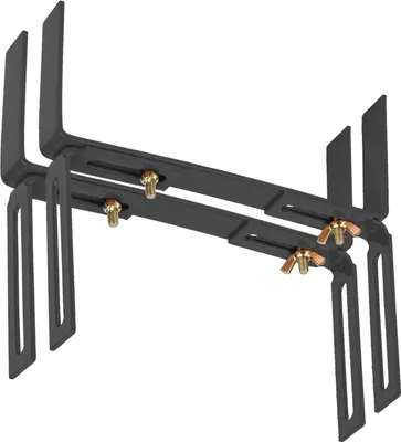 Produktbild von BigDean 2 Stück Blumenkastenhalter anthrazit Standard H-Form Kasten Halter Balkonkastenhalter
