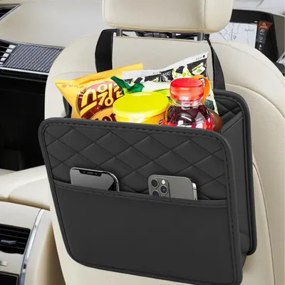 Produktbild von Auto Organizer Rücksitz, wasserdichtes Kunstleder, 8 l, Aufbewahrungstasche für Autositz
