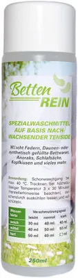 Produktbild von Bettenrein Spezialwaschmittel für n, Decken, Kopfkissen, Schlafsäcke uvm