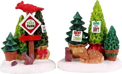 Productafbeelding van Tree farm set of 2 kerstfiguur LEMAX
