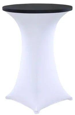 Produktbild von Topper, elastische schwarze Tischdecke, für Stehtisch 80cm