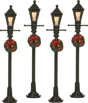 Produktbild von Windlicht, 4 Stück, 10,5 cm Höhe, für die Dekoration des Weihnachtsdorfs