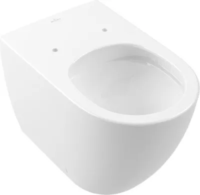 Produktbild von Villeroy & Boch Subway 3.0 Tiefspül-WC, freistehend, oval, spülrandlos, TwistFlush, 370x595x400mm, 4671T001