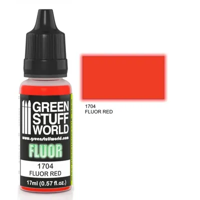 Produktbild von Green Stuff World GSW1704 - Fluor Paint RED 17 ml - Neu