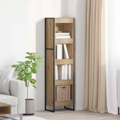 Productafbeelding van Maison Exclusive - Boekenkast, 40 x 30 x 155 cm, houtvezel, handwerk, eikenhout