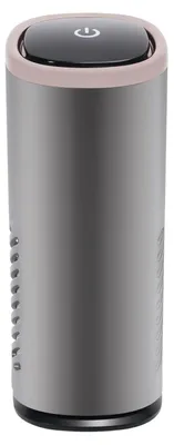 Immagine prodotto di Purificatore d'aria per auto - Mini purificatore d'aria per auto - Filtri HEPA e a carbone attivo - 3 livelli - Diffusore per aromaterapia - Portatile - Grigio