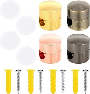 Image de Lot de 4 attaches de câbles en aluminium pour l'organisation du bureau