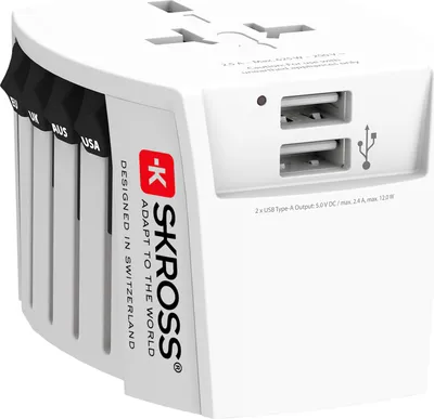 Zdjęcie produktu dla SKROSS Lnderstecker MUV USB (2xA) white (1302960)
