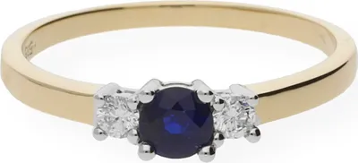 Produktbild von JuwelmaLux Gold 585 Ring mit Brillanten und Saphir JL10-07-0234 56