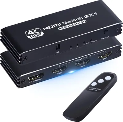 Obrázok produktu pre HDMI 2.1 SWITCH 3x1 SPLITTER 1x3 Splitter Switch 4K/120Hz HDR HDCP REAGLE