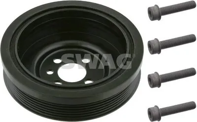 Produktbild von SWAG 30 93 3654 Riemenscheibe Kurbelwelle für VW Polo Schrägheck (6R1, 6C1) 143mm 5-Rippen