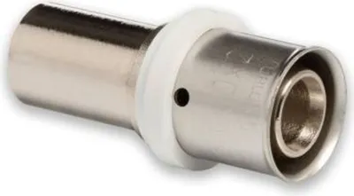 Produktbild von Selfio-Press Aluverbund Pressfitting Übergang Kupferrohr 20 x 2 mm - 18 mm (Pressanschluss) vernickelt TH + U Kontur
