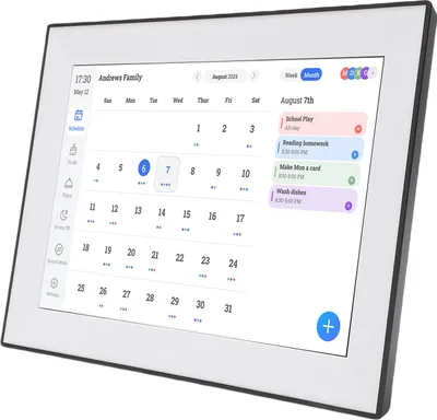 Produktbild von 10.1 Zoll Digitaler Kalender Wifi Smart Elektronischer Kalender Unterstützung Mahlzeit Tägliche Planung Foto Frame Funktion Kunst Galerie App Sync für Familie Zeitpläne