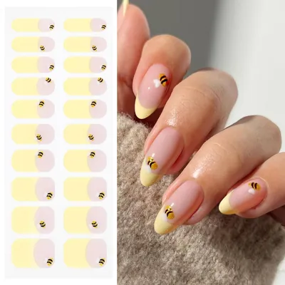 Produktbild von Nagelfolie UV Härtend French Tip Gel Nail Strips