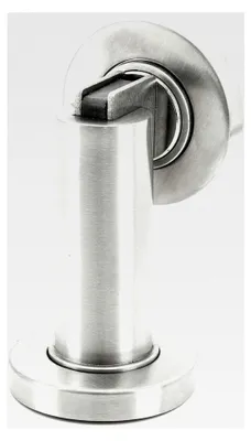 Produktbild von Magnetischer Türfeststeller für Boden- und Wandmontage | Edelstahl | Türhalter in Silber | inklusive Befestigungsmaterial