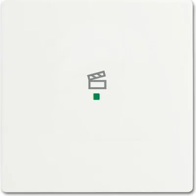 Produktbild von Busch-Jaeger 6233-10-884 Wippe, 1-fach, mit Symbol "Szene" studioweiß matt