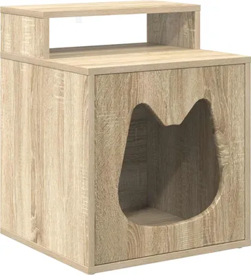 Image de Maison pour chat Sonoma 42,5 x 40 x 53,5 cm Bois d'ingénierie